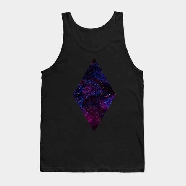 Minimalistic - Diamond Galaxy Tank Top by Dabejo